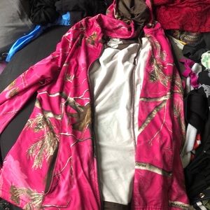Where is my hunters at, camo pink zip up